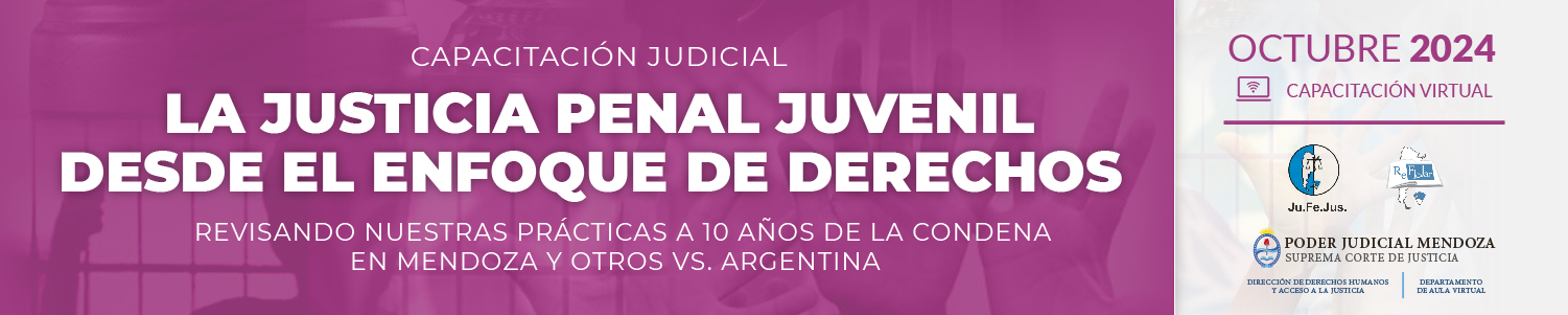 La Justicia Penal Juvenil desde el enfoque de Derechos: revisando nuestras prácticas a 10 años de la condena en Mendoza y otros Vs. Argentina - 4° Cohorte - Octubre 2024